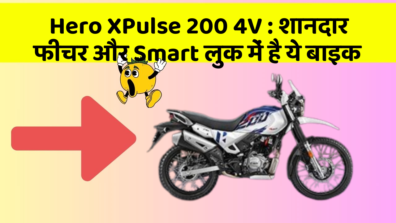 Hero XPulse 200 4V: शानदार फीचर और Smart लुक में है ये बाइक